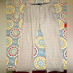 Oakley Golf Pants | Tan Plaid | 36W 32L | Like New